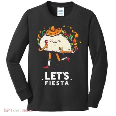 Taco Let's Fiesta Kids Long Sleeve Shirt