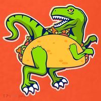 Taco-Raptor Button thumb 1