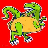 Taco-Raptor Santa Hat thumb 1