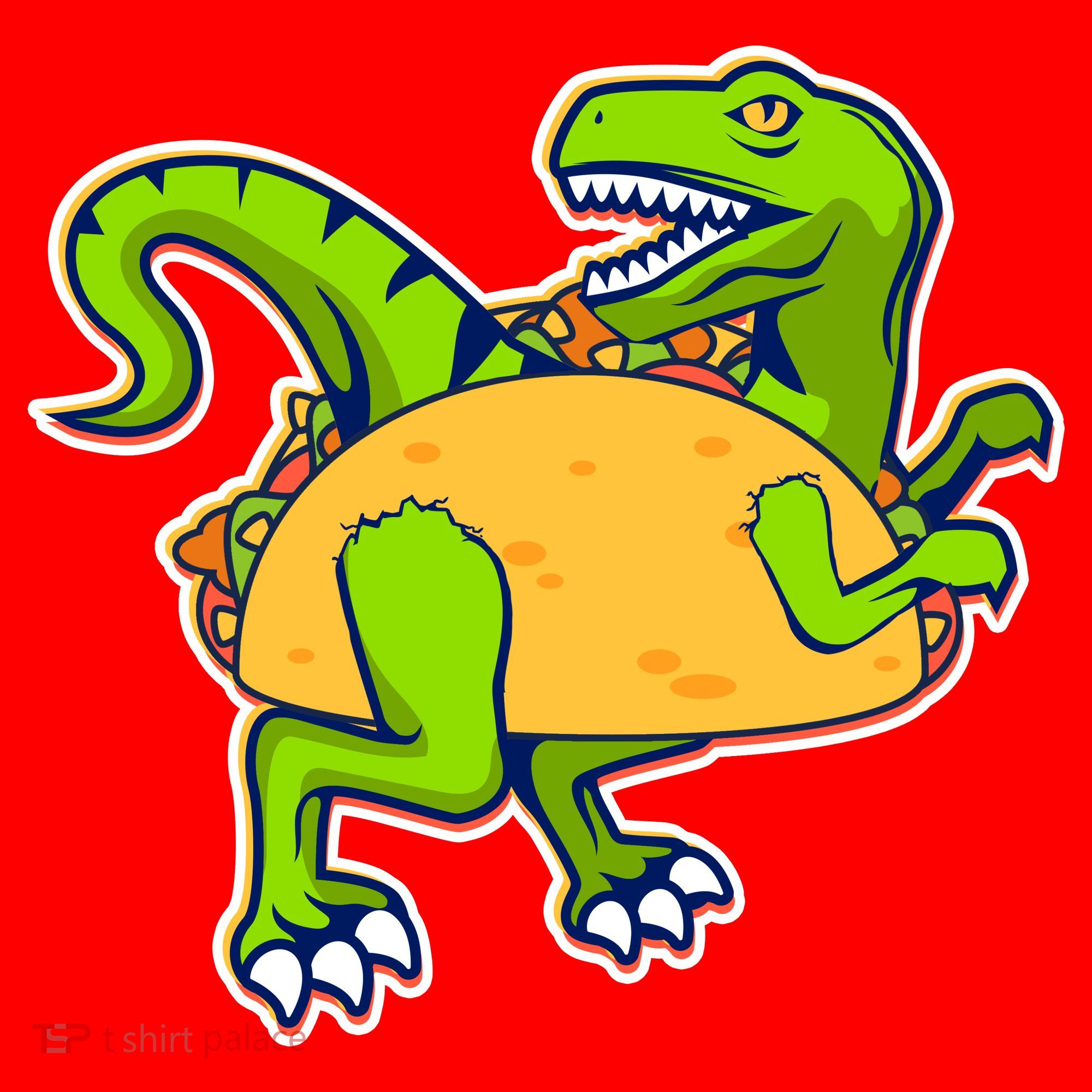 Taco-Raptor Santa Hat