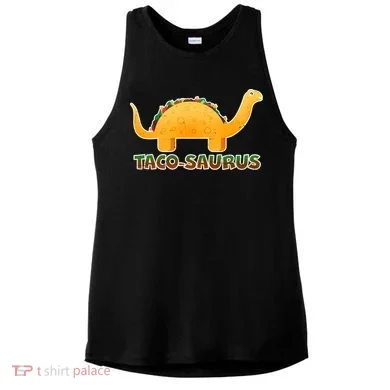 Taco-Saurus Ladies PosiCharge Tri-Blend Wicking Tank