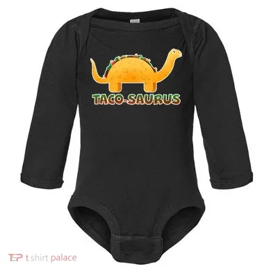 Taco-Saurus Baby Long Sleeve Bodysuit