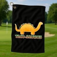 Taco-Saurus Golf Towel thumb 1