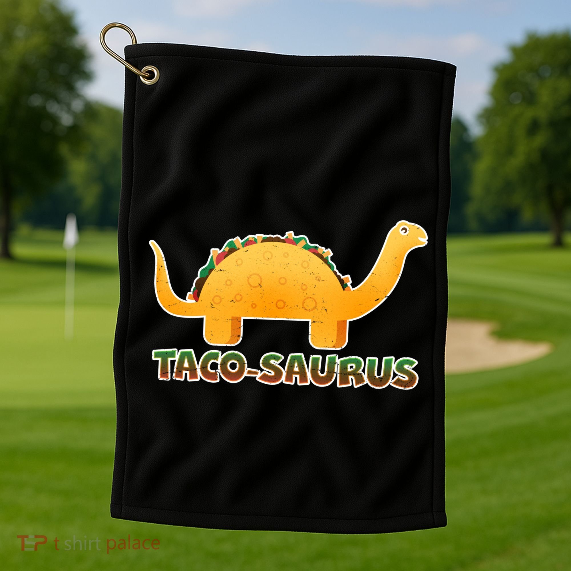 Taco-Saurus Golf Towel
