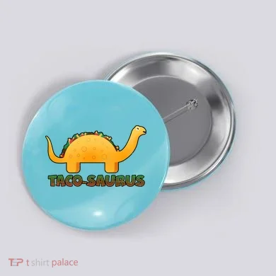 Taco-Saurus Button