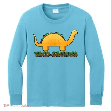 Taco-Saurus Kids Long Sleeve Shirt