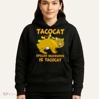 Tacocat Spelled Backwards Funny Cat Hoodie thumb 5