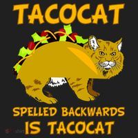 Tacocat Spelled Backwards Funny Cat Golf Towel thumb 3