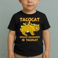 Tacocat Spelled Backwards Funny Cat Toddler T-Shirt thumb 2