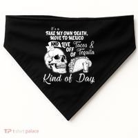 Tacos & Tequila Kind Of Day USA-Made Doggie Bandana thumb 0
