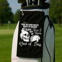 Tacos & Tequila Kind Of Day Golf Towel thumb 2