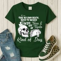 Tacos & Tequila Kind Of Day Women's T-Shirt thumb 3