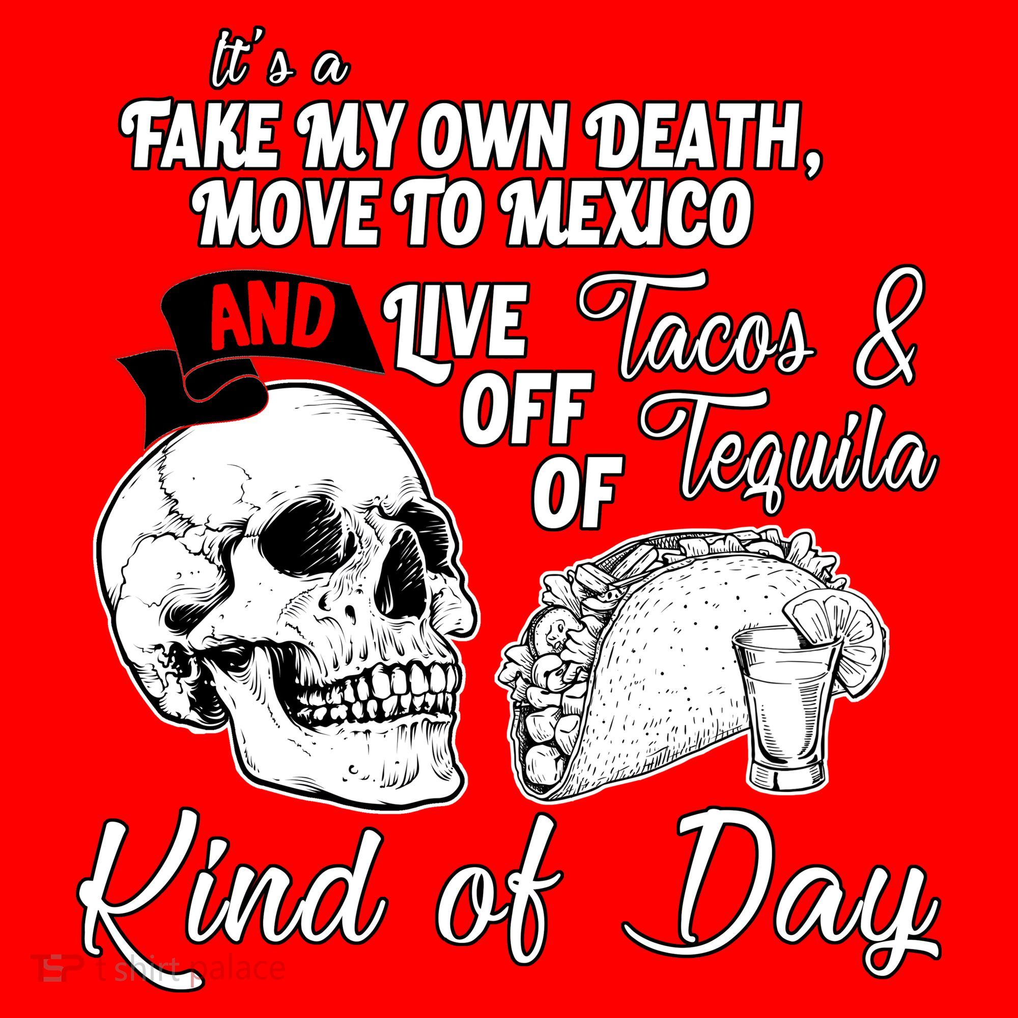 Tacos & Tequila Kind Of Day Santa Hat