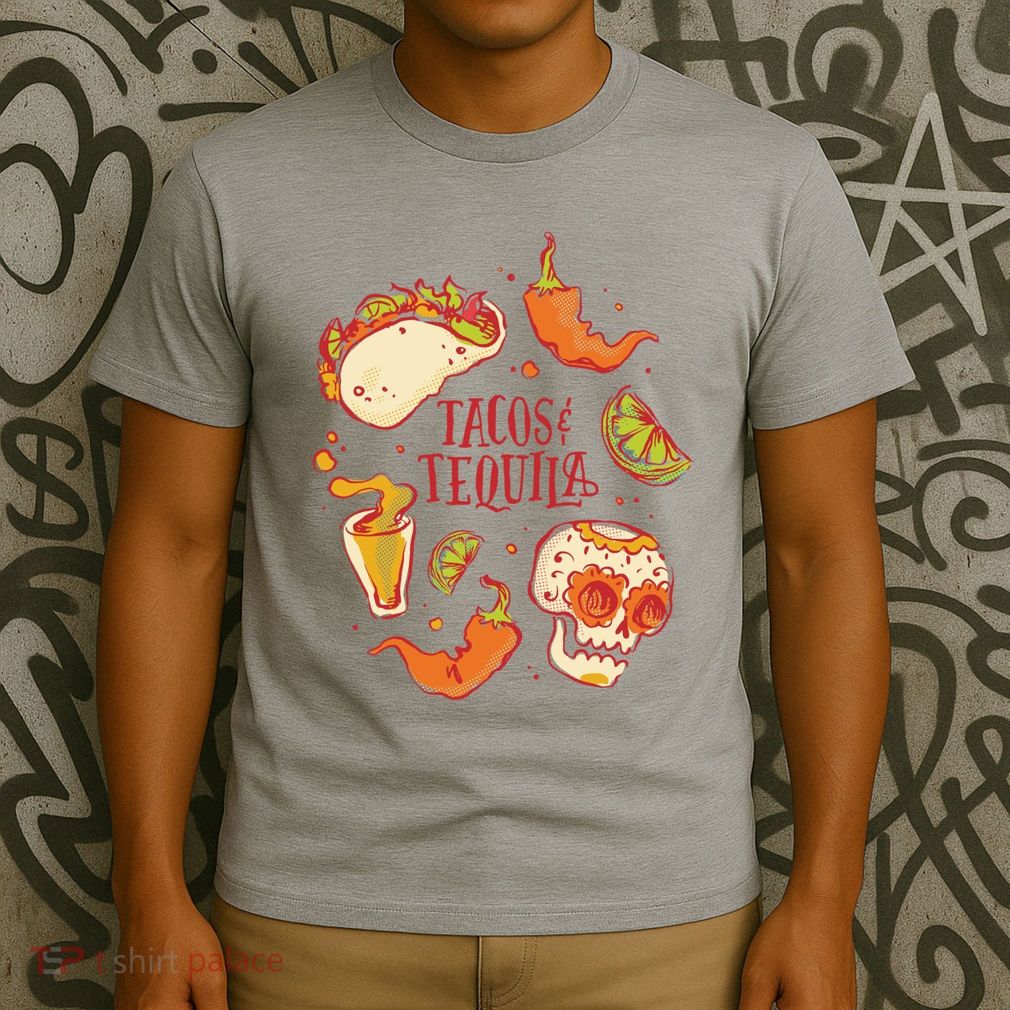 Tacos & Tequila Mexican T-Shirt