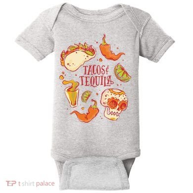 Tacos & Tequila Mexican Baby Bodysuit