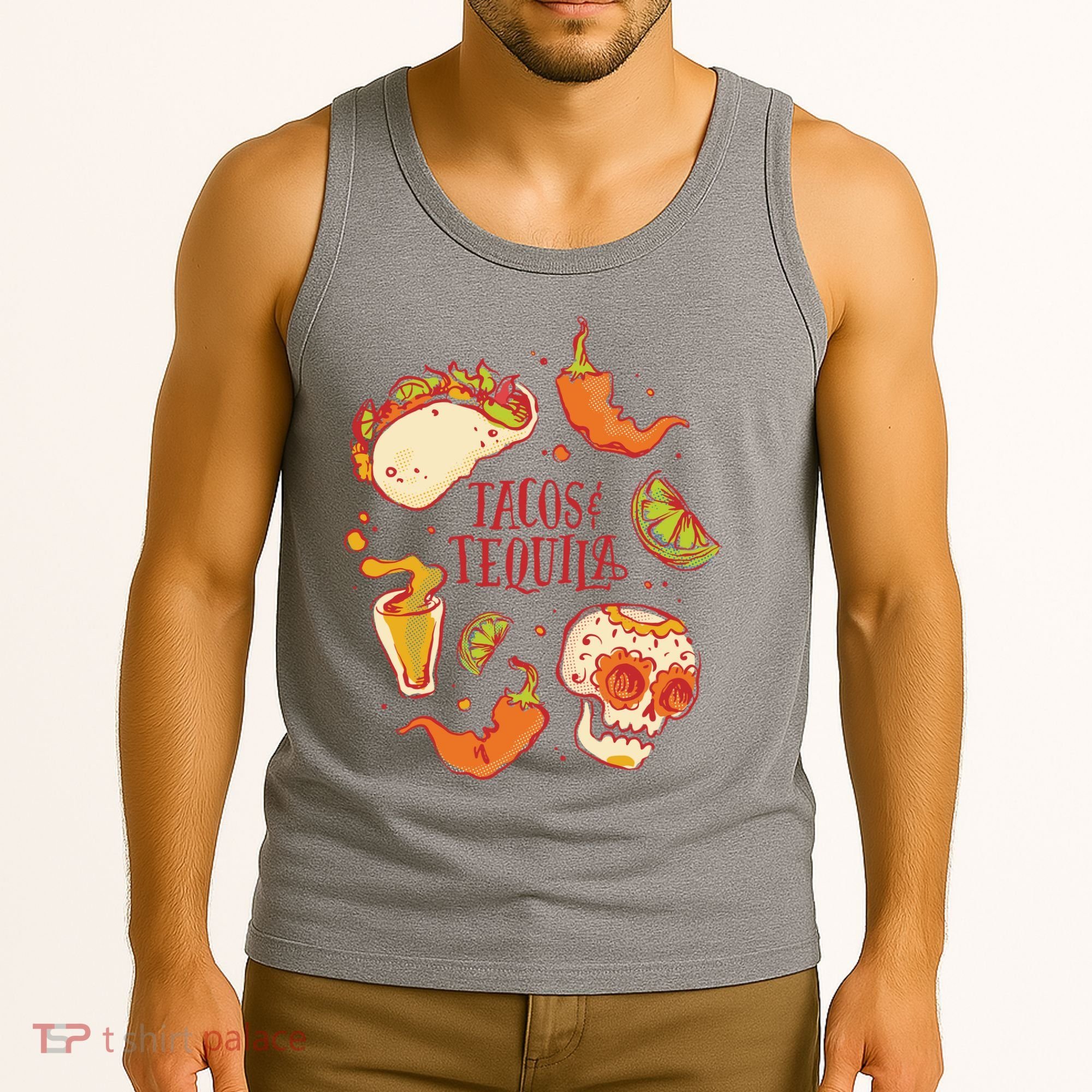 Tacos & Tequila Mexican Tank Top