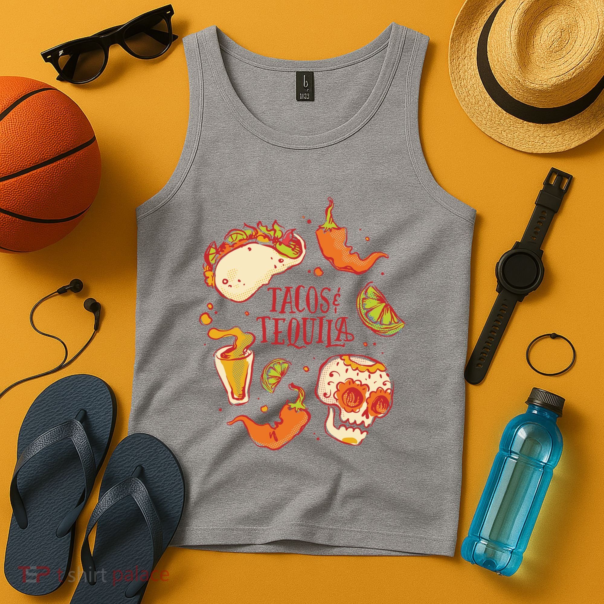 Tacos & Tequila Mexican Tank Top