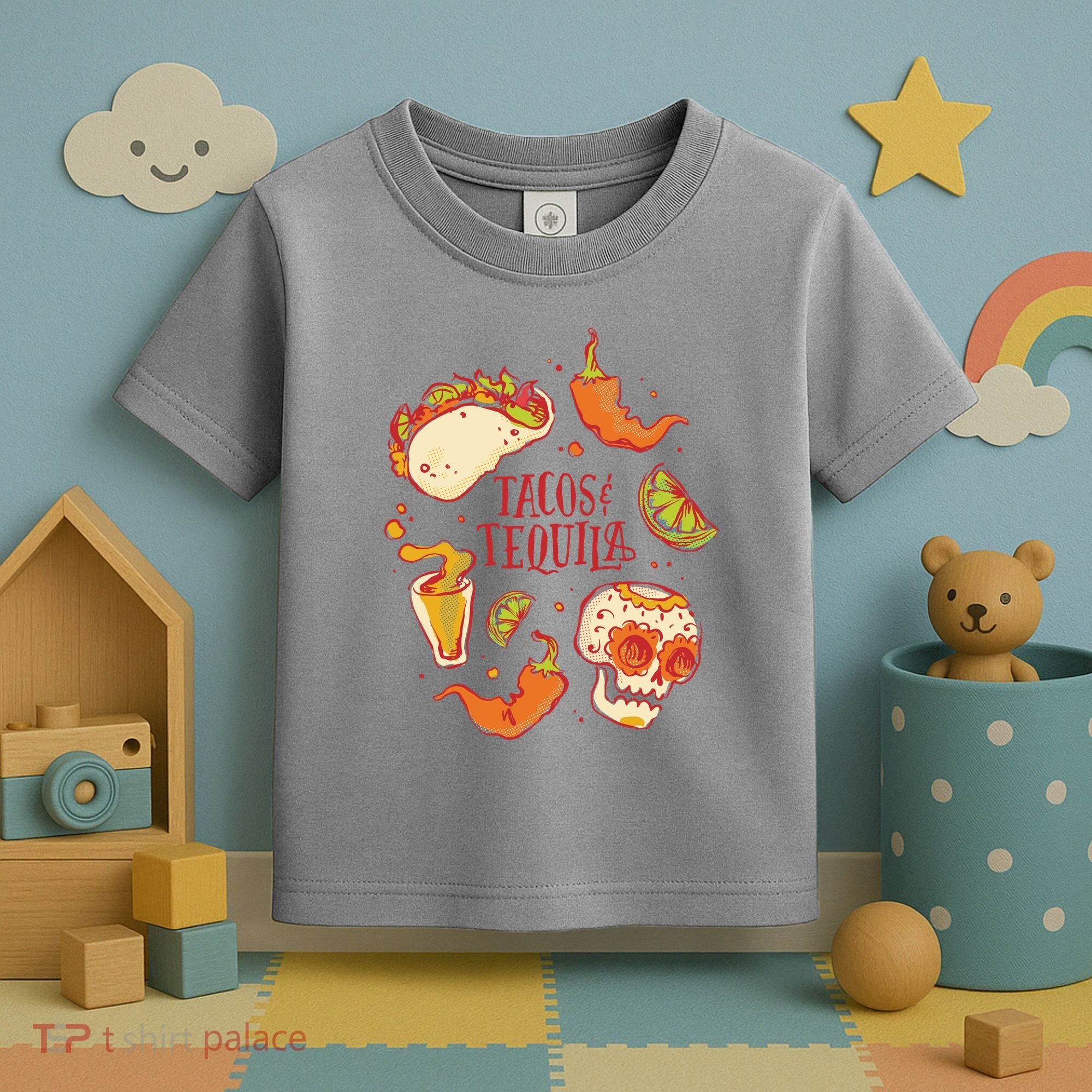 Tacos & Tequila Mexican Toddler T-Shirt