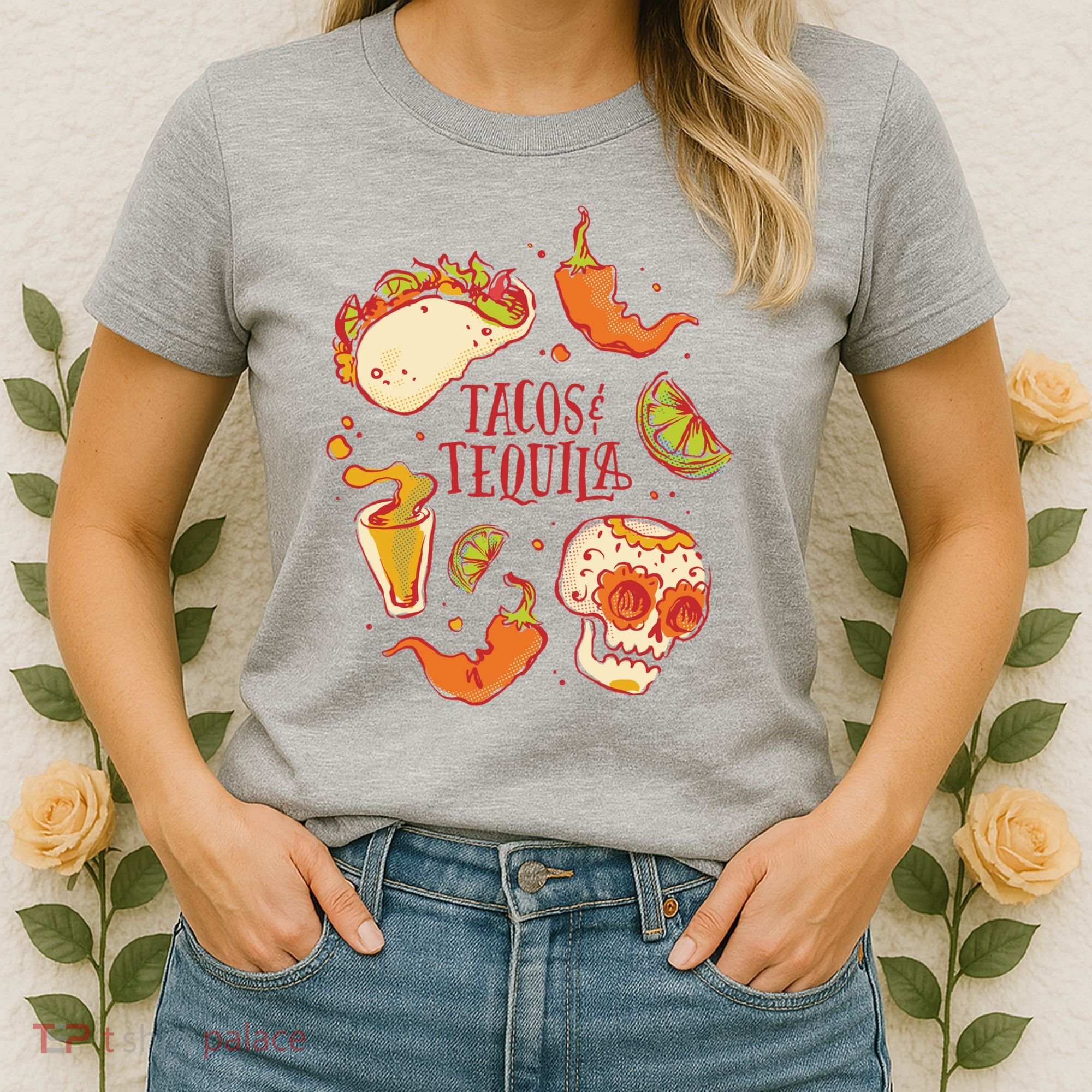 Tacos & Tequila Mexican Women's T-Shirt