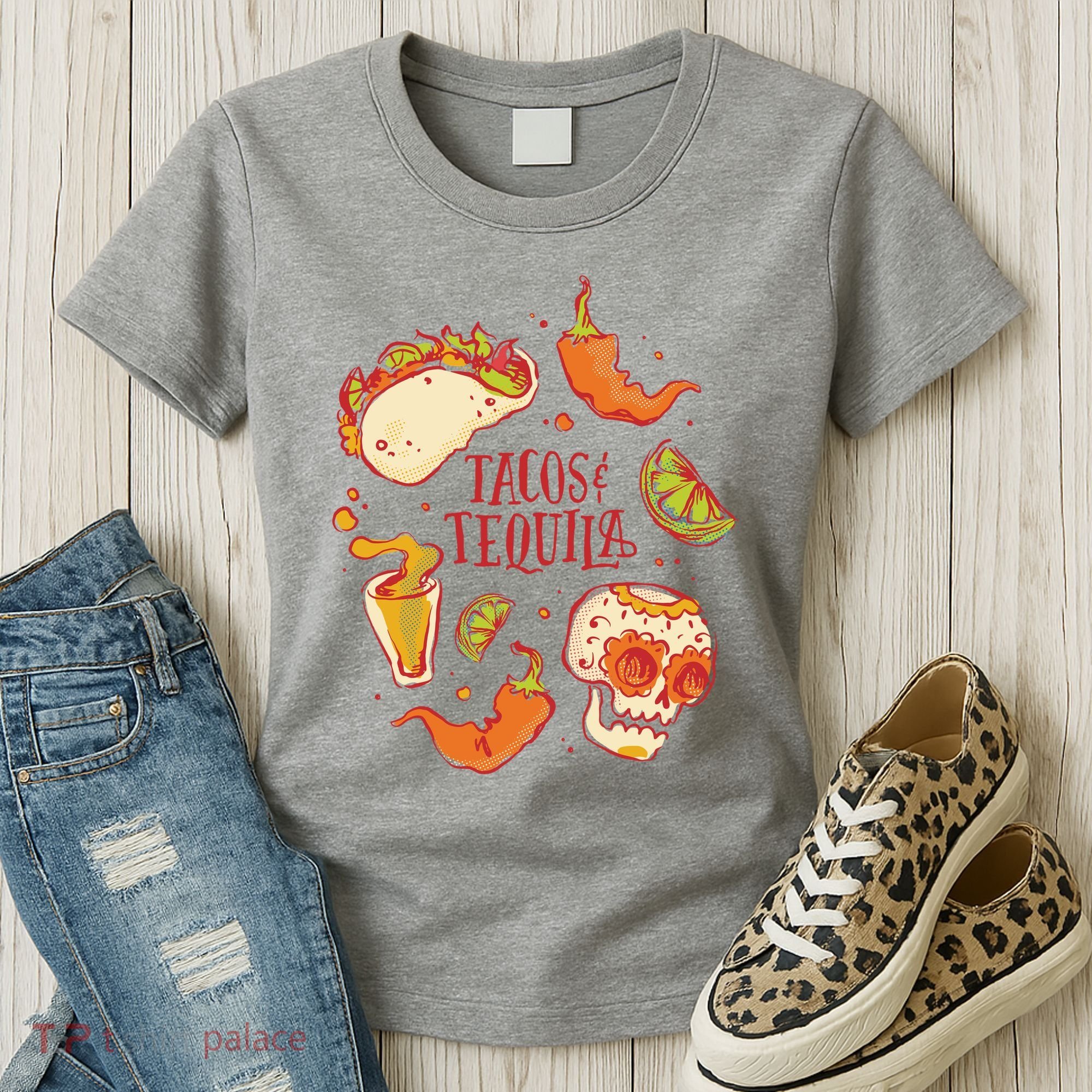 Tacos & Tequila Mexican Women's T-Shirt