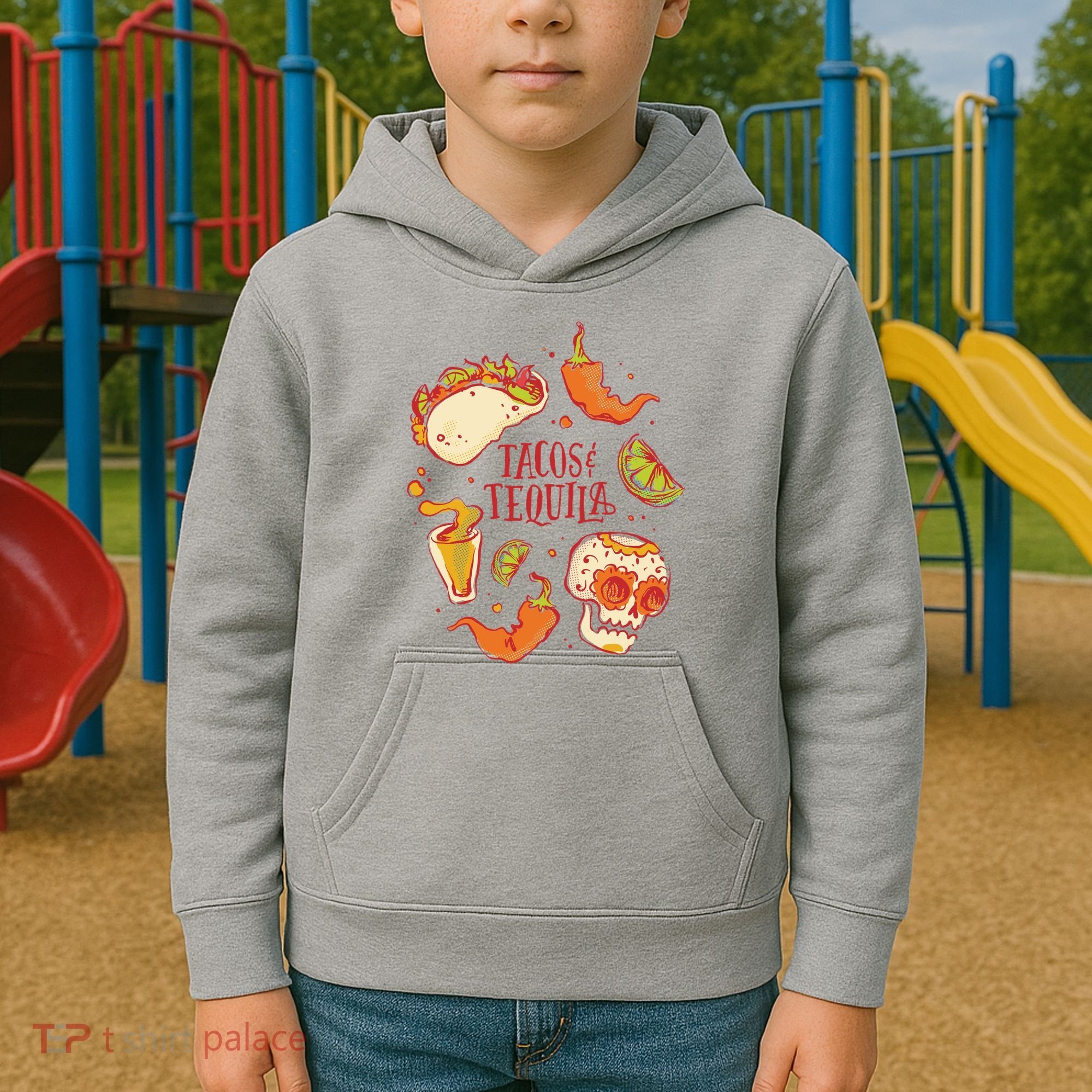 Tacos & Tequila Mexican Kids Hoodie