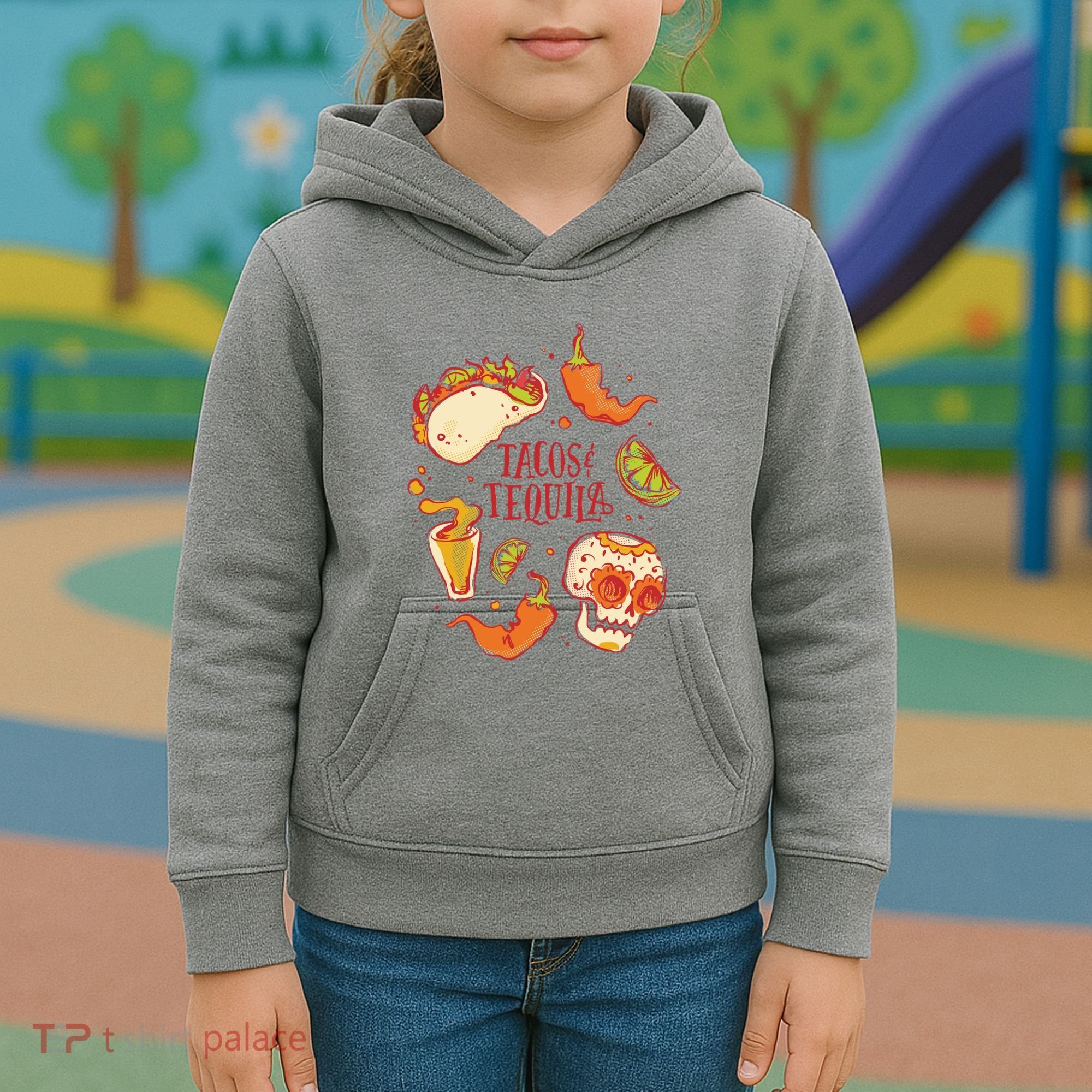 Tacos & Tequila Mexican Kids Hoodie