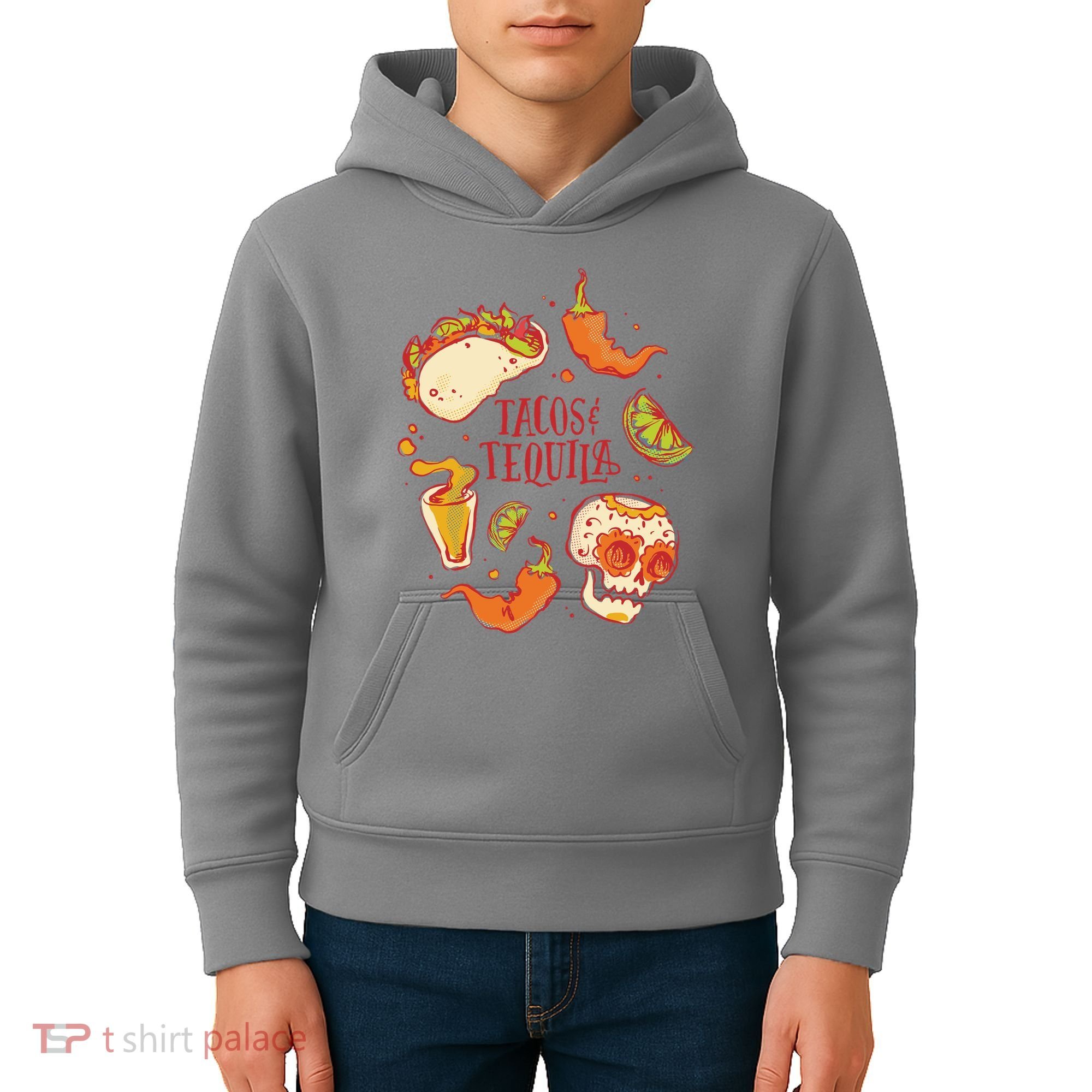 Tacos & Tequila Mexican Kids Hoodie