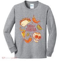 Tacos & Tequila Mexican Kids Long Sleeve Shirt thumb 0