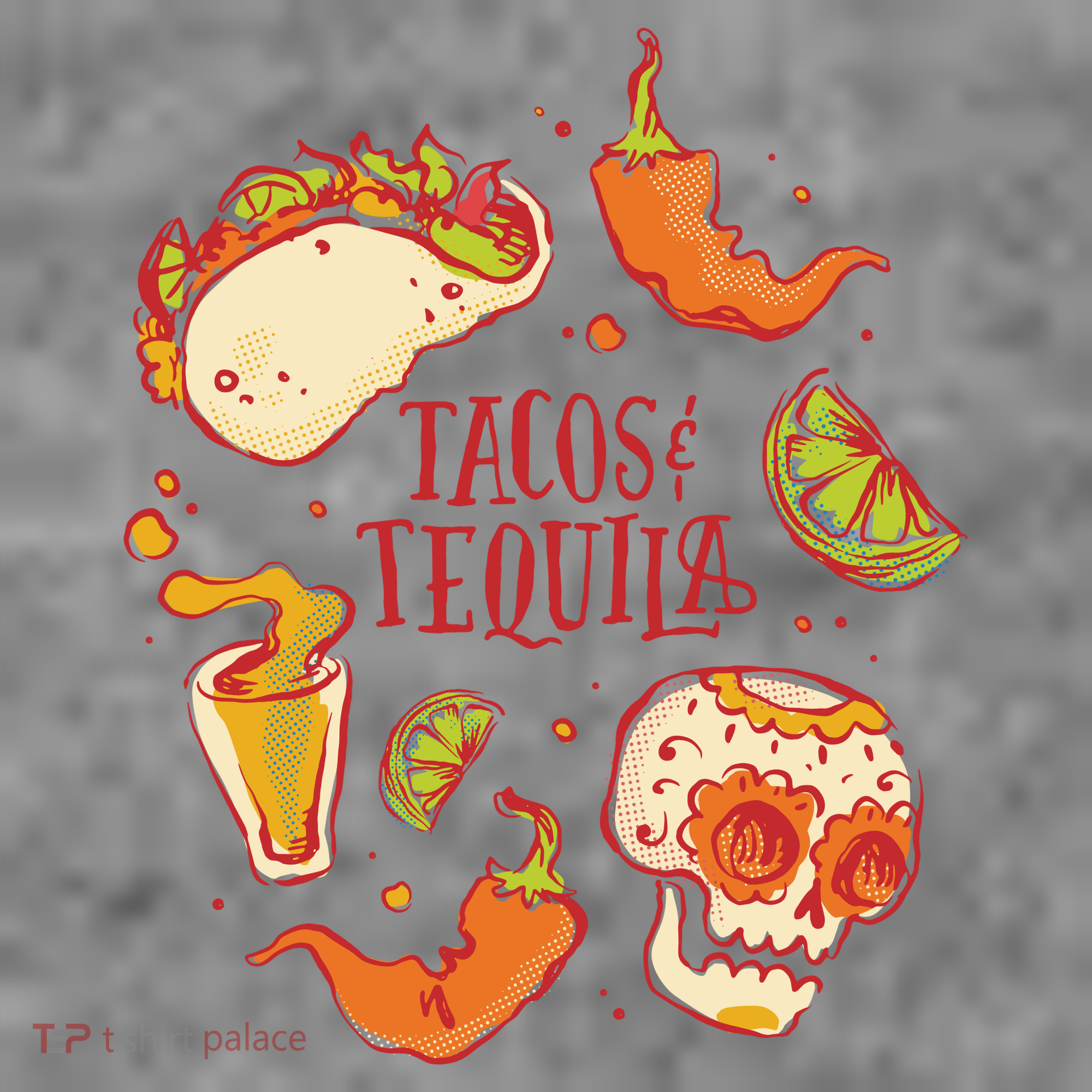 Tacos & Tequila Mexican Kids Long Sleeve Shirt