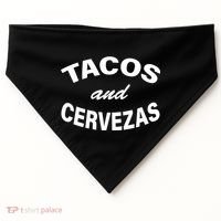 Tacos And Cervezas USA-Made Doggie Bandana thumb 0