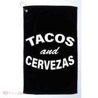 Tacos And Cervezas Golf Towel thumb 0