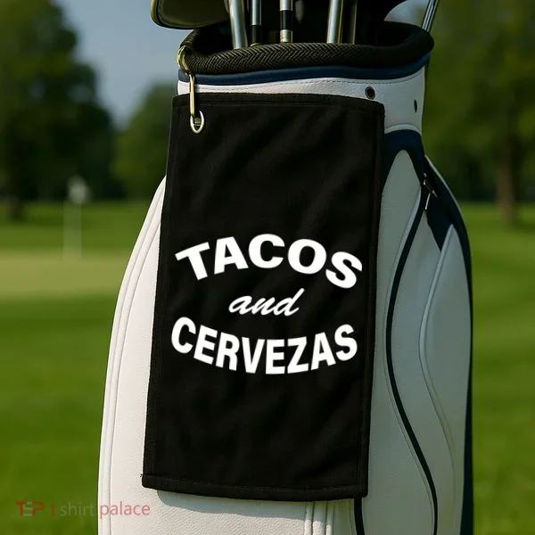 Tacos And Cervezas Golf Towel