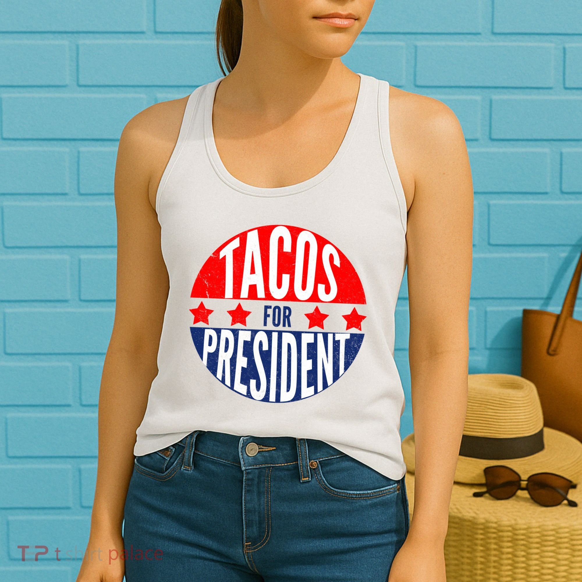 Tacos For President Women's Tank Top