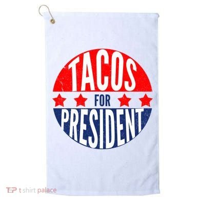 Tacos For President Golf Towel