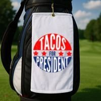 Tacos For President Golf Towel thumb 2