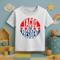 Tacos For President Toddler T-Shirt thumb 3