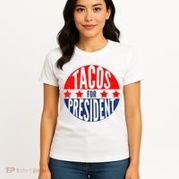 Tacos For President Women's T-Shirt thumb 4