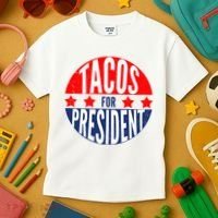 Tacos For President Kids T-Shirt thumb 3