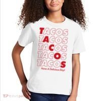 Tacos Tacos Tacos Have A Nice Day Kids T-Shirt thumb 2