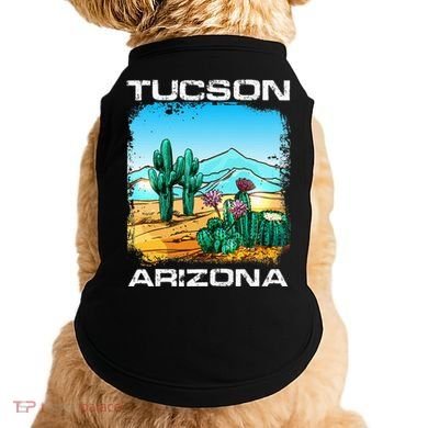 Tucson Arizona Desert Retro Cactus Doggie Tank