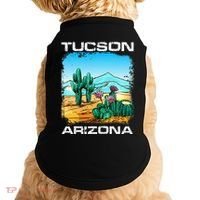 Tucson Arizona Desert Retro Cactus Doggie Tank thumb 0