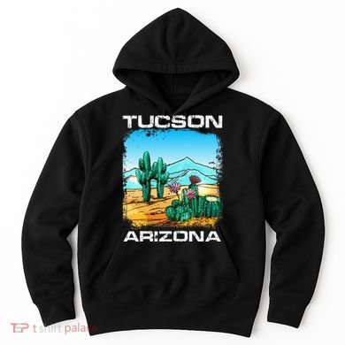 Tucson Arizona Desert Retro Cactus Hoodie
