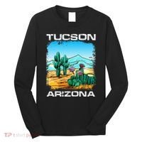 Tucson Arizona Desert Retro Cactus Long Sleeve Shirt thumb 0