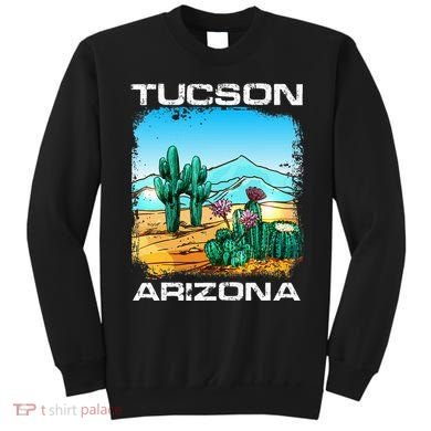 Tucson Arizona Desert Retro Cactus Sweatshirt