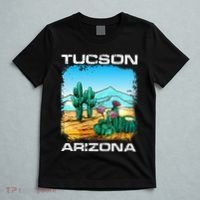 Tucson Arizona Desert Retro Cactus T-Shirt thumb 5