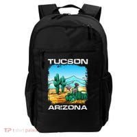 Tucson Arizona Desert Retro Cactus Backpack thumb 0