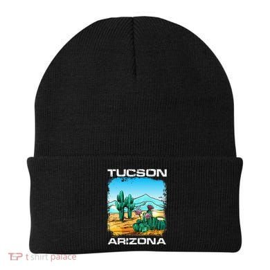 Tucson Arizona Desert Retro Cactus Beanie