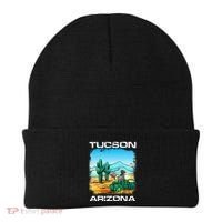 Tucson Arizona Desert Retro Cactus Beanie thumb 0
