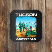 Tucson Arizona Desert Retro Cactus Coaster thumb 0