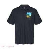 Tucson Arizona Desert Retro Cactus Polo thumb 0